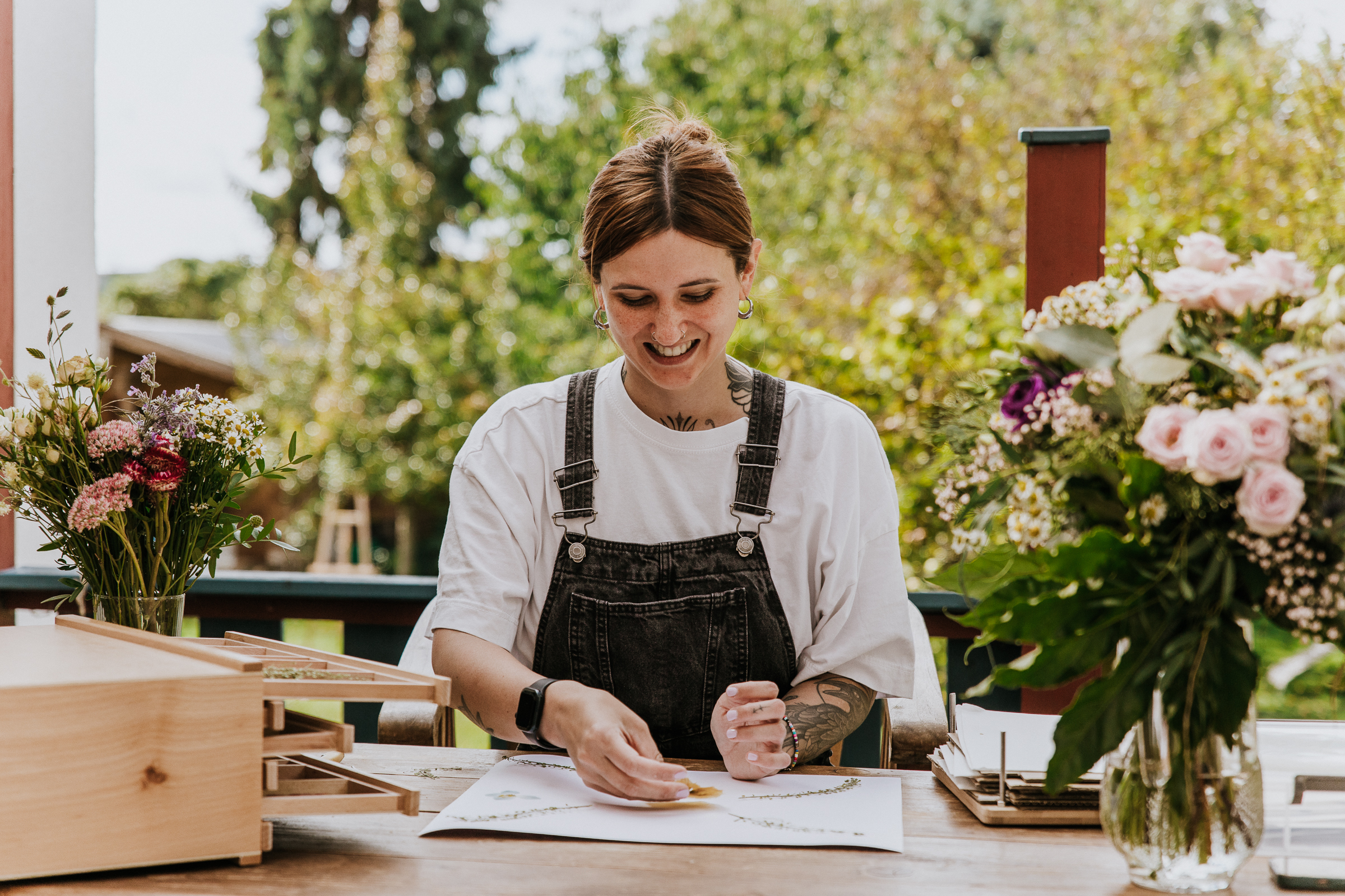 Jenny bei der Arbeit